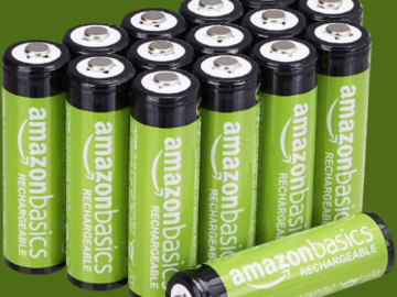 16-Count Amazon Basics AA Rechargeable Batteries as low as $18.44 Shipped Free (Reg. $28) – $1.15/Battery!