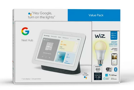 *HOT* Google Nest Hub (Gen 2) with Wiz Smart LED Light Bulb only $39 shipped!