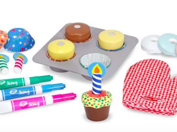 Melissa & Doug Bake and Decorate Wooden Cupcake Play Food Set only $11.59!