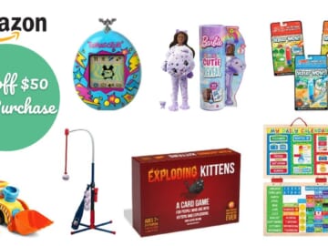 Save $10 when you spend $50 on Toys & Games at Amazon