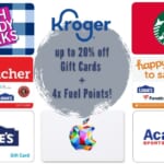 Kroger Gift Card Deals: Starbucks, Lowe’s & More