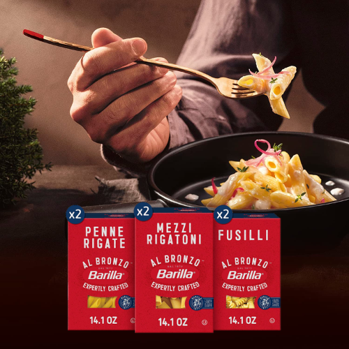 6 Variety Pack Barilla Al Bronzo Pasta $14.74 After Coupon (Reg. $17.34) – $2.46/ 14.1 Oz Box! Penne Rigate, Mezzi Rigatoni, & Fusilli!