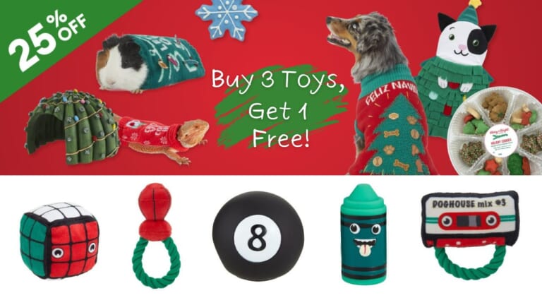 PetSmart | B3G1 Free + 25% off Holiday Toys