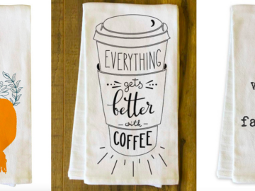 OneBellaCasa Tea Towels only $8.49 + shipping!