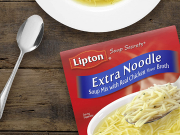 12-Pack Lipton Soup Secrets Instant Extra Noodle Soup as low as $13.71 Shipped Free (Reg. $34.03) – $1.14/Pouch!