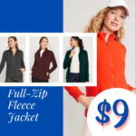 Today Only! Full-Zip Fleece Jacket for Women $9 (Reg. $29.99) – FAB Gift Idea!