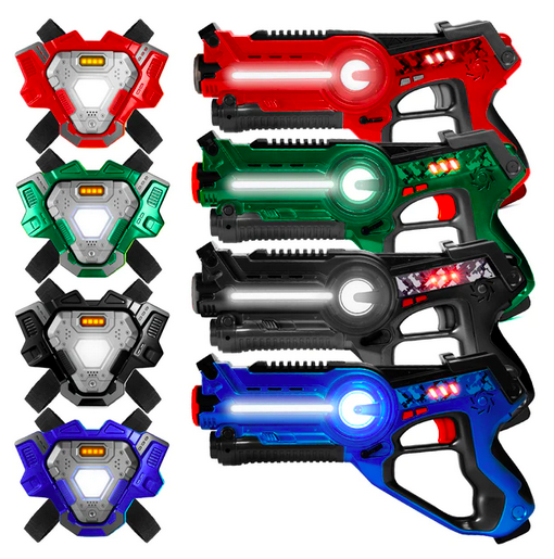 *HOT* Set of 4 Infrared Laser Tag Blasters and Vests for Kids & Adults — Just $49.99 shipped!