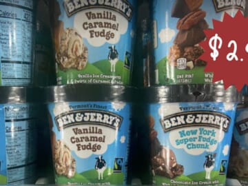 Ben & Jerry’s Pints as Low as $2.99 at Kroger & Publix