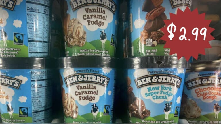 Ben & Jerry’s Pints as Low as $2.99 at Kroger & Publix