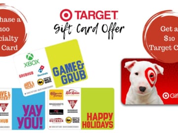 $10 Target Card with $100 Specialty Gift Card Purchase