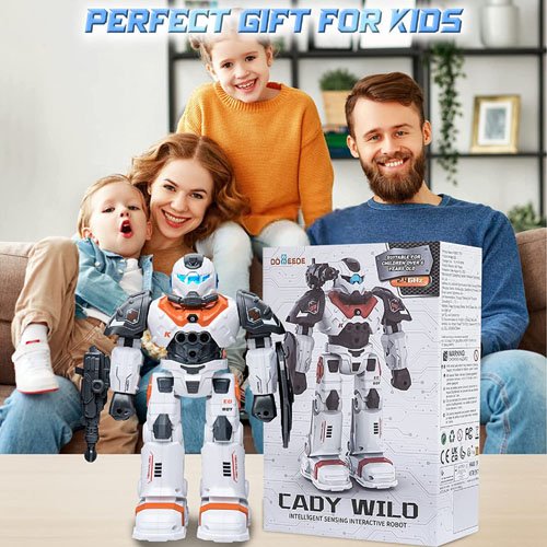 Remote Control Robot Toy $14.39 After Code (Reg. $36) + Free Shipping –  with Dancing/Shooting, Rechargeable Programmable with 2.4GHz Intelligent Gesture Sensing