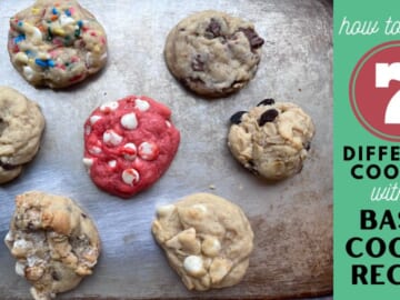 How to Make 7 Different Cookies with a Base Cookie Recipe