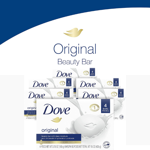 24-Count Dove Original Moisturizing Gentle Soap Bars $18.99 Shipped Free (Reg. $34) – 79¢/Bar!