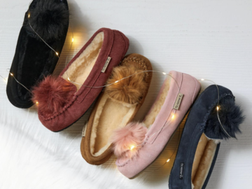 Bearpaw Women’s Suede Moccasin Slippers for just $29.99 shipped! (Reg. $75)