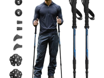 Cascade Mountain Tech Aircraft-Grade Aluminum Trekking Poles $15.99 (Reg. $24.99) – 20K+ FAB Ratings!