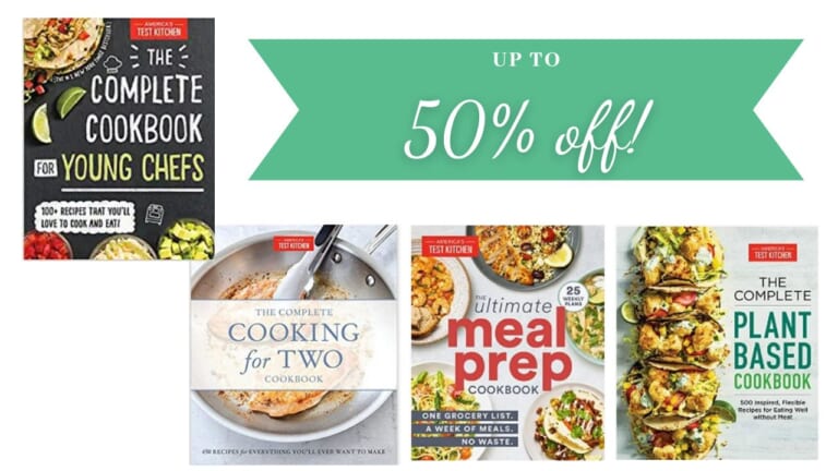 50% Off America’s Test Kitchen Cookbooks on Amazon