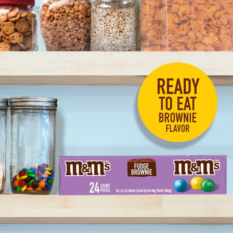 24-Count M&M’S Fudge Brownie Singles Chocolate Candy as low as $16.11 After Coupon (Reg. $24) + Free Shipping – $0.67 /1.41 Oz Pouch