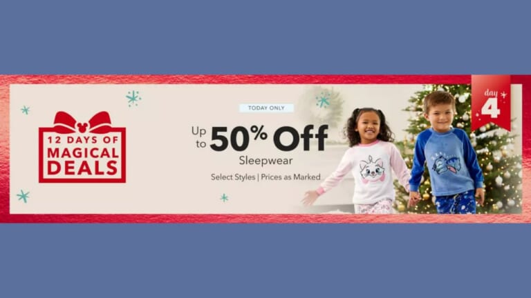 50% off Disney Pajamas+ Free Shipping