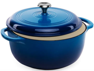 6-Quart Non-Stick Enamel Cast-Iron Dutch Oven Kitchen Cookware only $39.99 shipped (Reg. $100!)