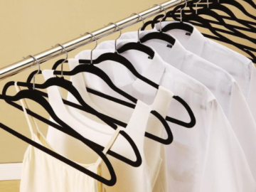 Keep your clothes organized and wrinkle free with 100-Pack Non-Slip Velvet Hangers for only $34.99 After Coupon (Reg. $49.99) + Free Shipping – that is 35¢/hanger! FAB Ratings!