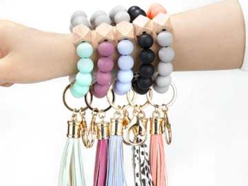 Silicone Key Ring Bracelets Wristlet only $9.99 shipped!