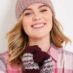 Beanie Pom Hat and Glove Set only $5 at Maurices!