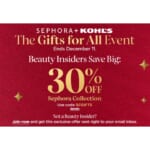 Kohl’s’ Beauty Insiders Get 30% Off Sephora Collection