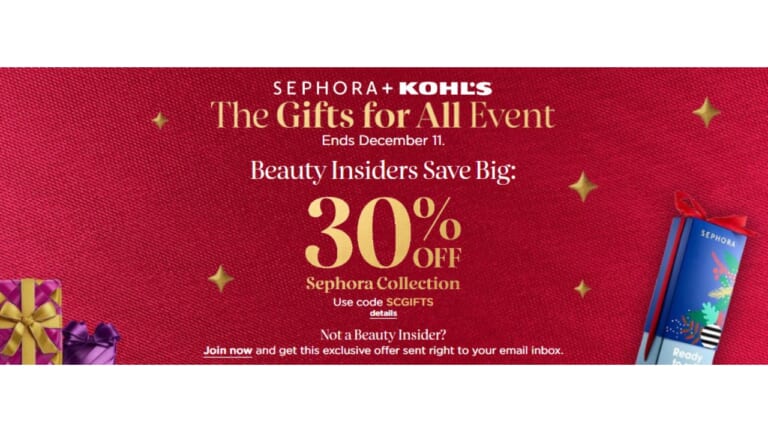 Kohl’s’ Beauty Insiders Get 30% Off Sephora Collection