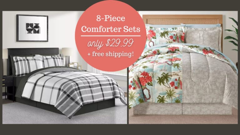 Macy’s | 8-Piece Comforter Sets in Any Size For $29.99