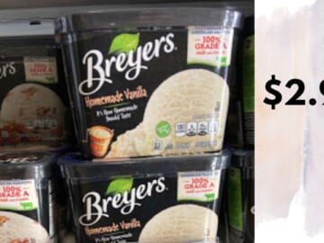 $2.99 Breyers Ice Cream at Kroger