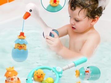 CUTE STONE Bathtub Toy with Magnetic Fishing Games $9.99  After Code (Reg. $19.99)