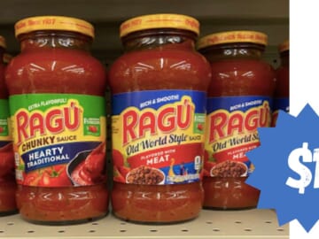 $1 Ragu Pasta Sauce at Kroger with New Coupon