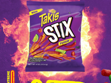 6-Pack Takis Stix Fuego Hot Chili Pepper and Lime Corn Sticks as low as $9.43 After Coupon (Reg. $22.74) + Free Shipping! $1.57/ 4 Oz Bag!