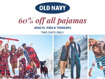 60% Off All Pajamas at Old Navy + Free Shipping at $25!