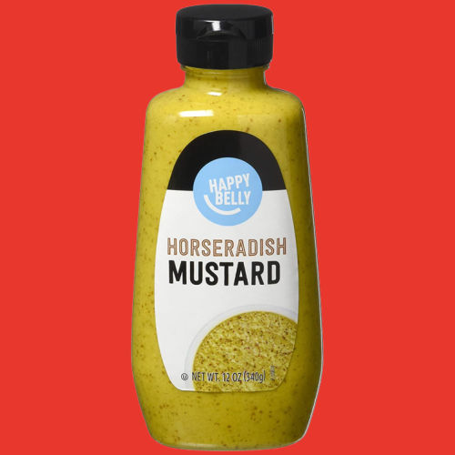 Happy Belly Horseradish Mustard, 12 Oz as low as $0.99 Shipped Free (Reg. $9.88) – FAB Ratings! Amazon Brand