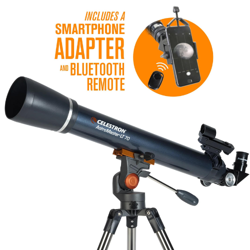 Celestron AstroMaster Refractor Telescope Kit $68 Shipped Free (Reg. $129.95) – with Smartphone Adapter and Bluetooth Remote!