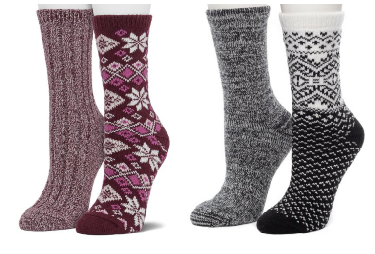 Cuddl Duds Women’s 2-Pair Sock Sets for just $7.99 + shipping!