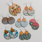 Pretty Patterned Wooden Earrings only $13.99 shipped!