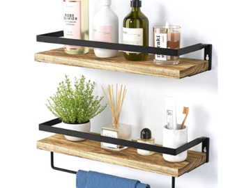 Set of 2 Floating Shelves $9.90 After Code & Coupon (Reg. $34) – 14.4K+ FAB Ratings!