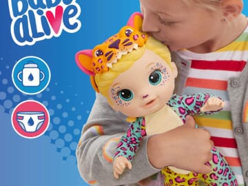 Baby Alive Rainbow Wildcats Doll with Accessories, Leopard $10.99 (Reg. $28) – 1.4K+ FAB Ratings! Amazon Exclusive