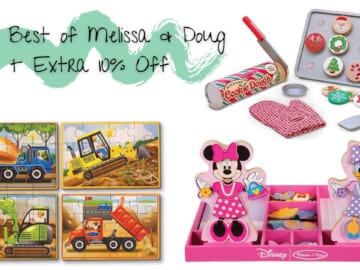 Melissa & Doug Sale + Extra 10% Off and Free Shipping