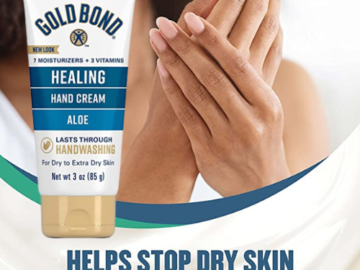 FOUR Tubes of Gold Bond Ultimate Healing Hand Cream, 3 oz as low as $2.63 EACH Tube Shipped Free (Reg. $4.49) – 19K+ FAB Ratings! Buy 4, Save 5%