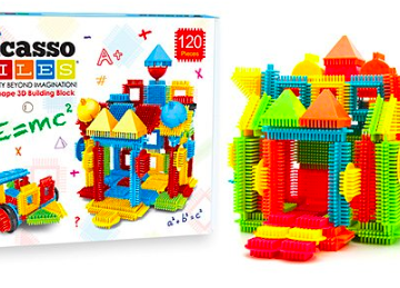 *HOT* PicassoTiles 120-Piece Assorted Bristle Blocks Set only $11.69 after Exclusive Discount!