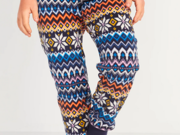 Old Navy: Kid’s Microfleece Pajama Jogger Pants only $4.99-$5.99!