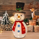 24-Inch Lighted Snowman Indoor/Outdoor Christmas Decoration $15 After Coupon (Reg. $30) + 22-inch Penguin Decoration for $15 After Coupon (Reg. $30)