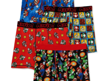 4 Pack Super Mario Boy’s Boxer Briefs $4.79 (Reg. $11.88) – $1.20 each