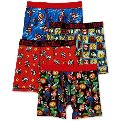 4 Pack Super Mario Boy’s Boxer Briefs $4.79 (Reg. $11.88) – $1.20 each