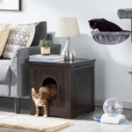 If you’re looking for the perfect litter box solution try this Cat Litter Box End Table, Espresso $50.98 Shipped Free (Reg. $72.99)