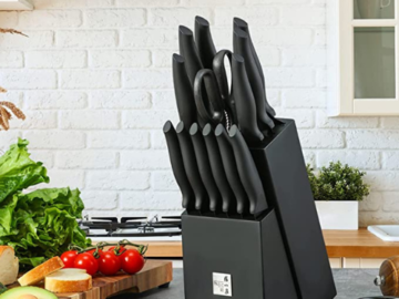 14-Piece Black Knife Set $32.99 After Code (Reg. $65.99) + Free Shipping – Rust-resistant knives