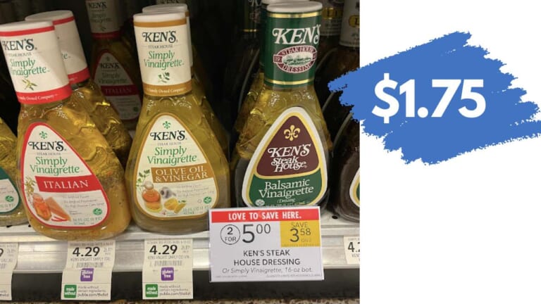 $1.75 Ken’s Simply Vinagrette Dressing at Publix